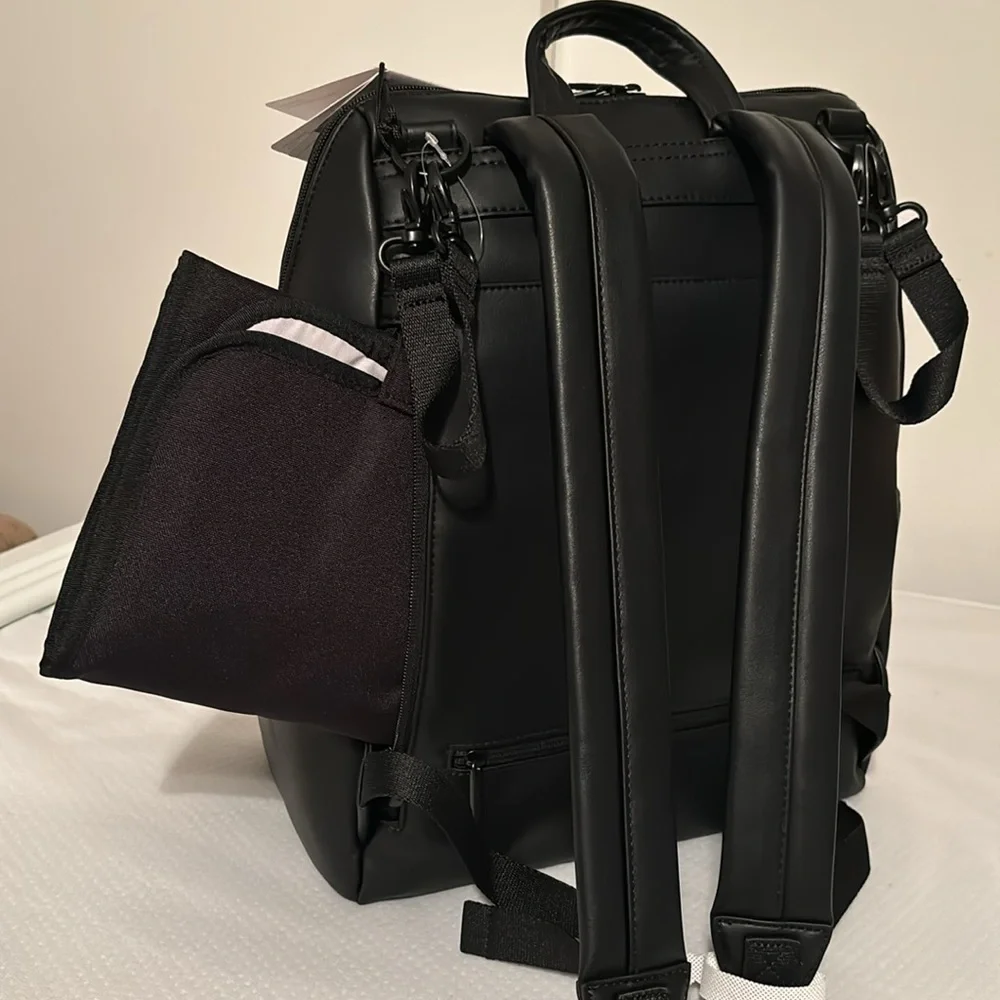 Itzy Ritzy Black Convertible Diaper Backpack